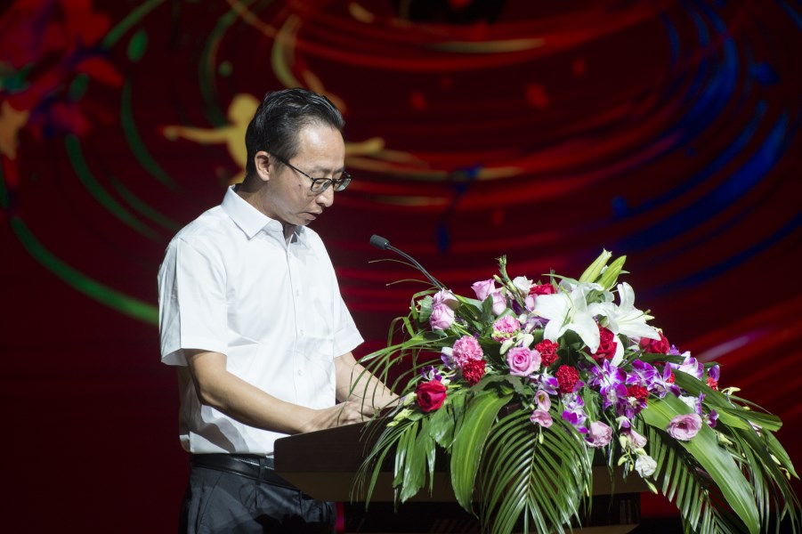 义龙新区教育局副局长陈启斌讲话